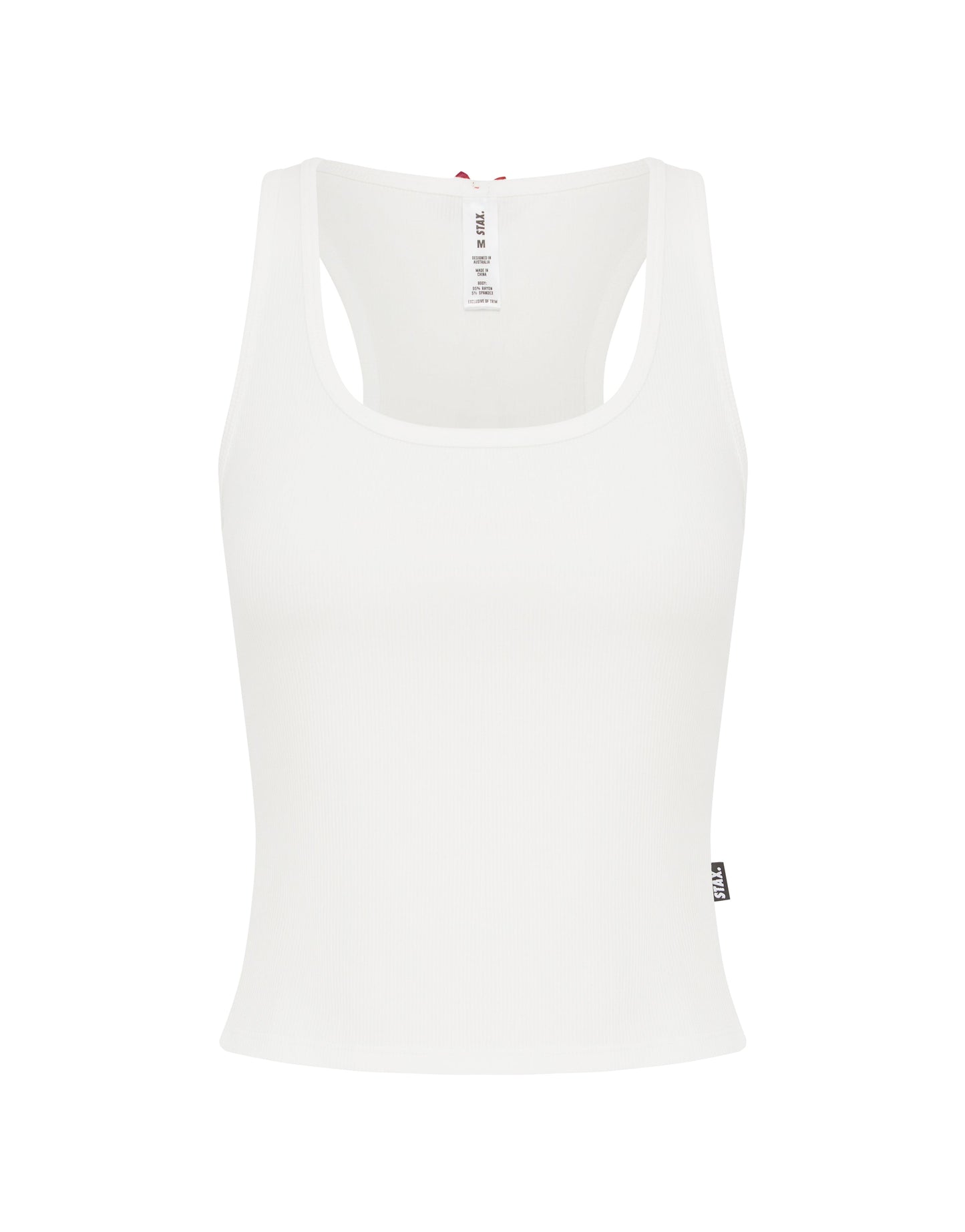 Sleep Ribbed Tank - White