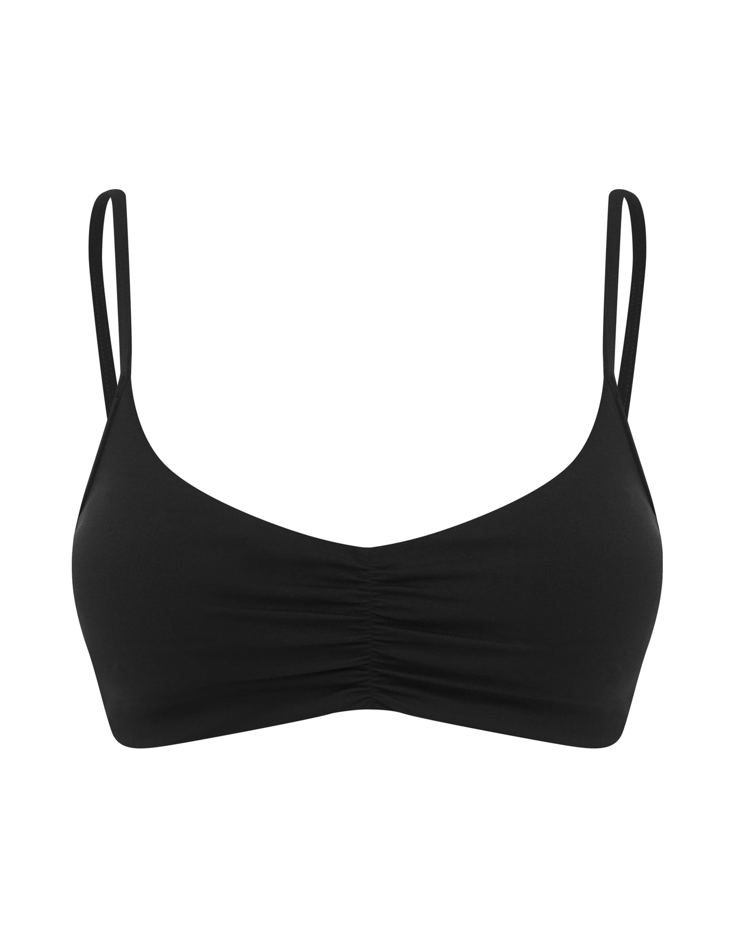 Ruched Crop Airlyte - Black