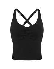 Ruched Tank Airlyte - Black