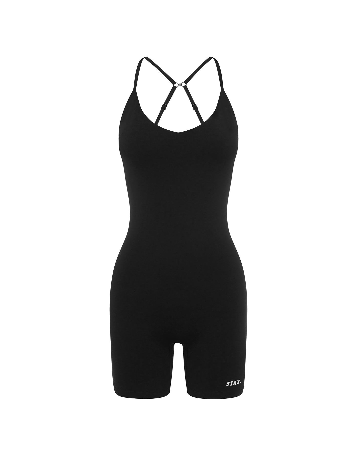 Low V Back Playsuit Airlyte - Black