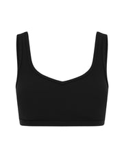 Active Rib Crop - Black