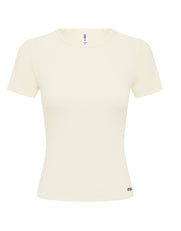 Active Rib Fitted Tee - Cloud