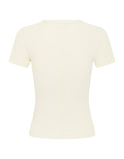 Active Rib Fitted Tee - Cloud