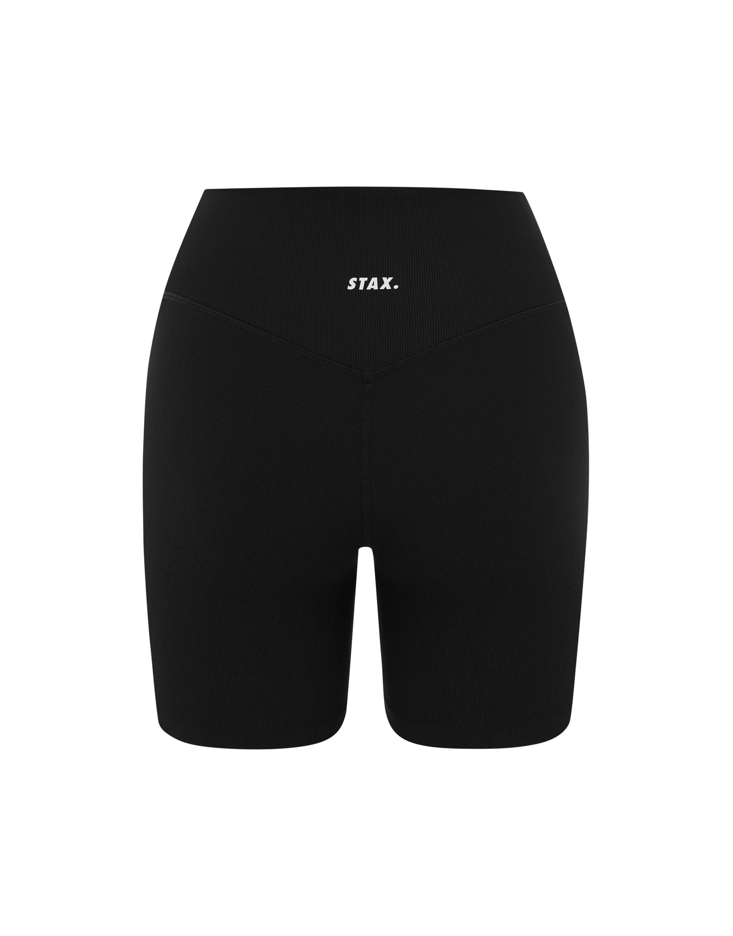 Active Rib Midi Bike Shorts - Black