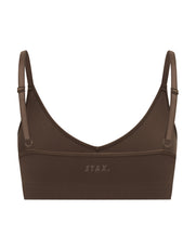 Premium Seamless Bralette - Cocoa