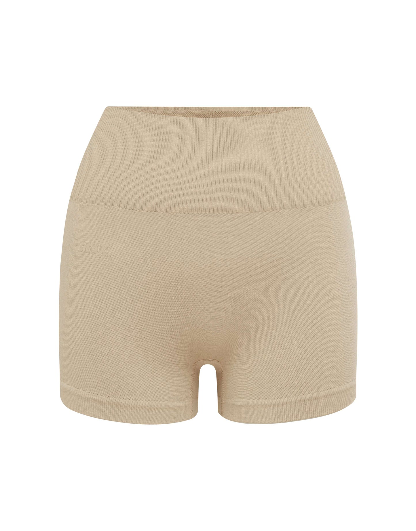 Premium Seamless Mini Bike Shorts - Taupe