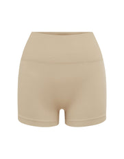 Premium Seamless Mini Bike Shorts - Taupe