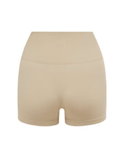 Premium Seamless Mini Bike Shorts - Taupe