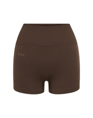 Premium Seamless Mini Bike Shorts - Cocoa
