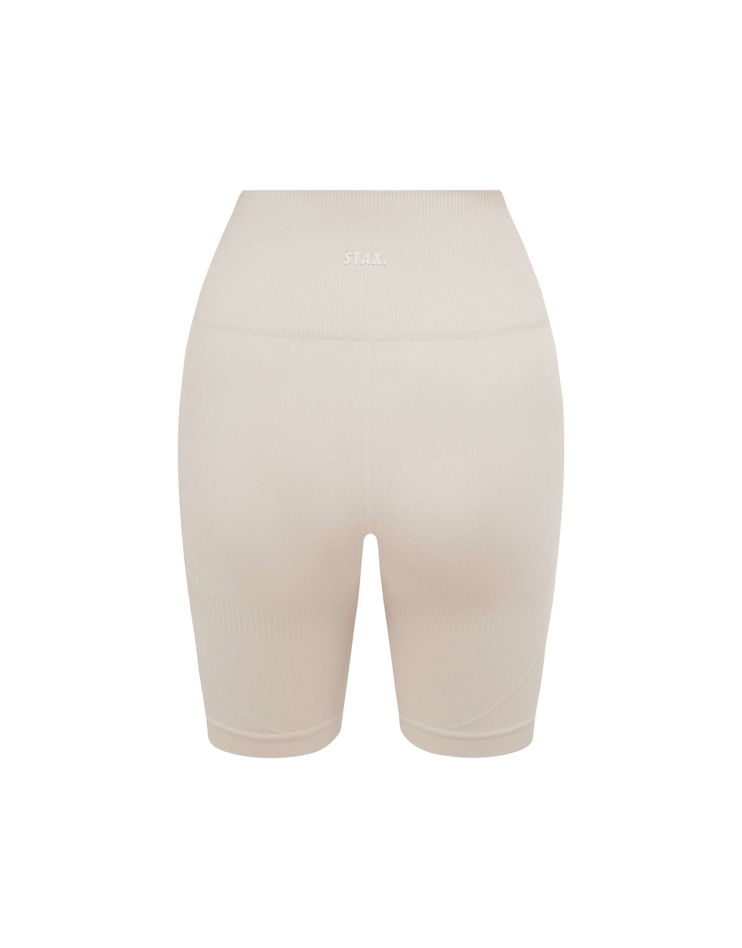 Premium Seamless Midi Bike Shorts - Bone