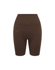 Premium Seamless Midi Bike Shorts - Cocoa