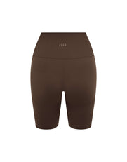 Premium Seamless Midi Bike Shorts - Cocoa