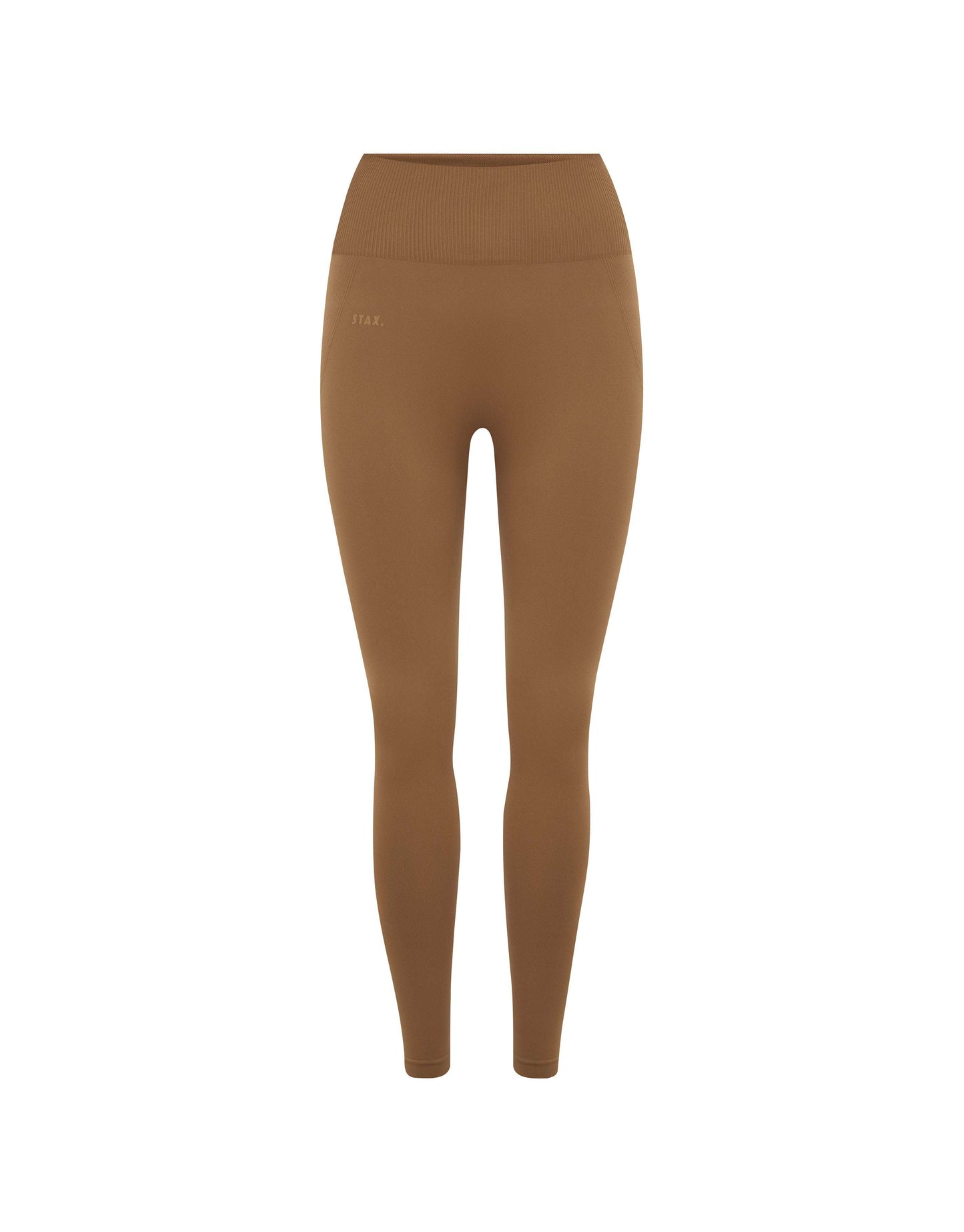 Premium Seamless Full Length Tights - Toffee