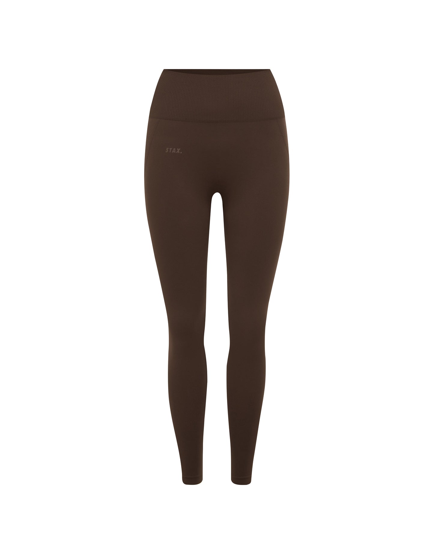 Premium Seamless Full Length Tights - Cocoa