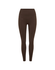 Premium Seamless Full Length Tights - Cocoa