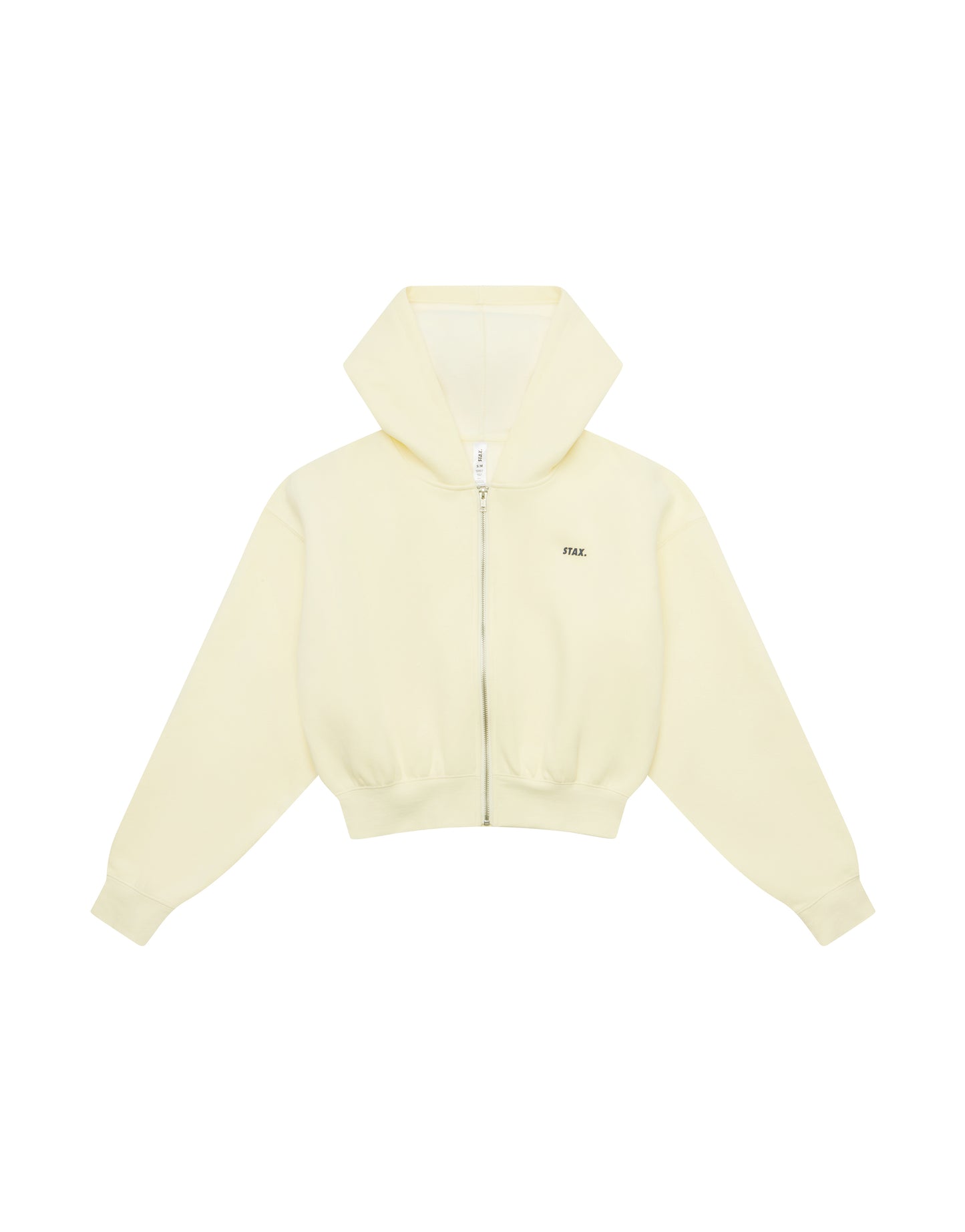 Cropped Zip Hoodie Solfleece® - Butter