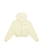 Cropped Zip Hoodie Solfleece® - Butter