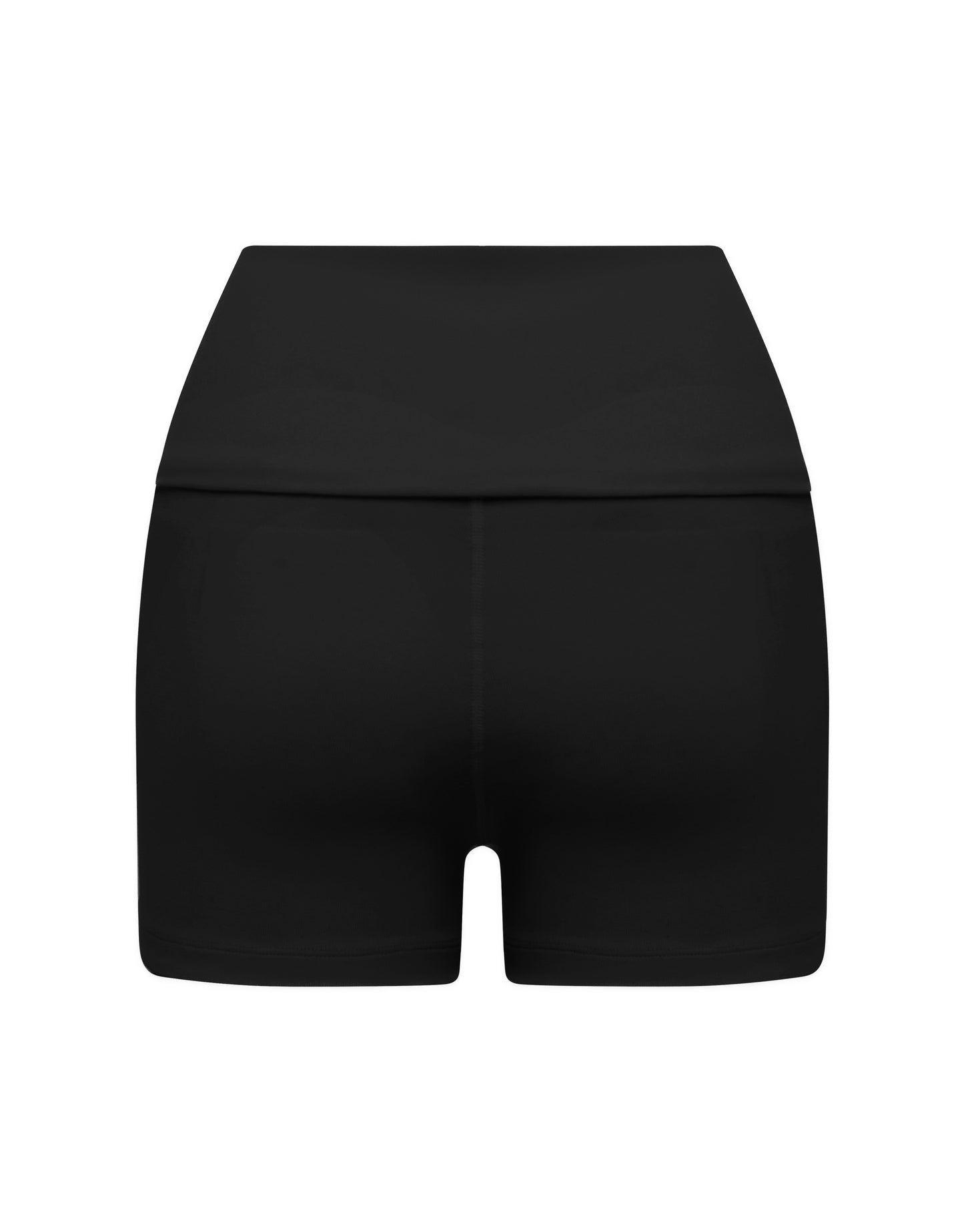 Cotton Comfort Fold Over Short - Black