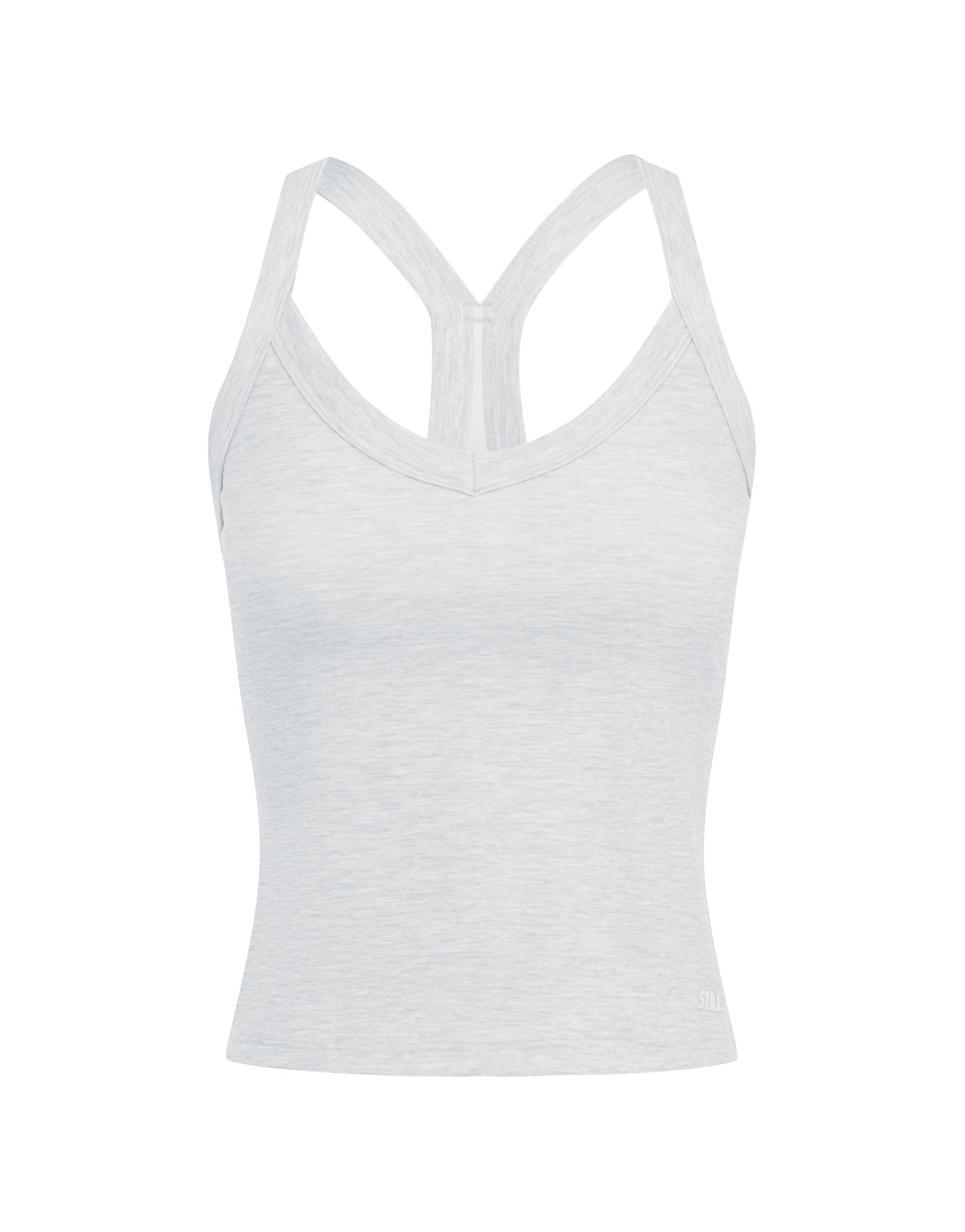 V Neck Tank Airlyte - Grey Marle
