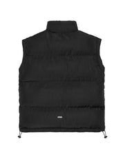 Oversized Sleeveless Puffer - Black