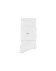 Unisex Crew Socks - White