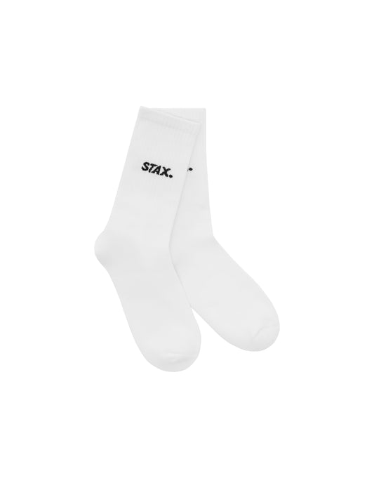 Unisex Crew Socks - White