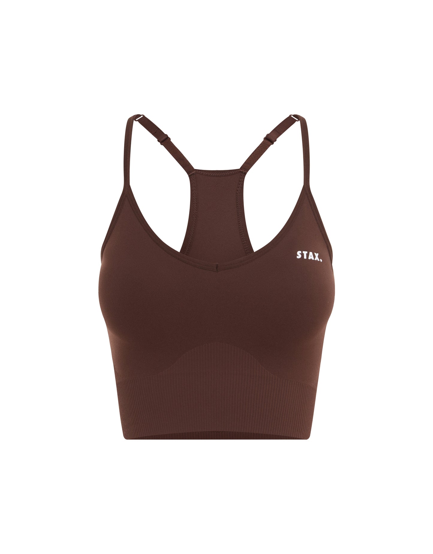 Premium Seamless Strappy Crop - Umber