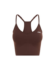 Premium Seamless Strappy Crop - Umber
