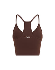 Premium Seamless Strappy Crop - Umber