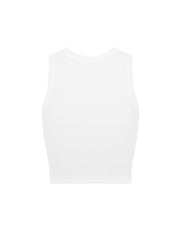 Ribbed Tank - White