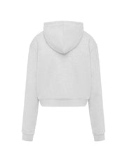 Essential Cropped Zip - Grey Marle