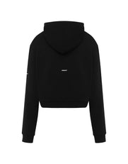 Essential Cropped Zip - Black