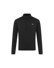 Mens Sport 1/4 Zip Long Sleeve - Black