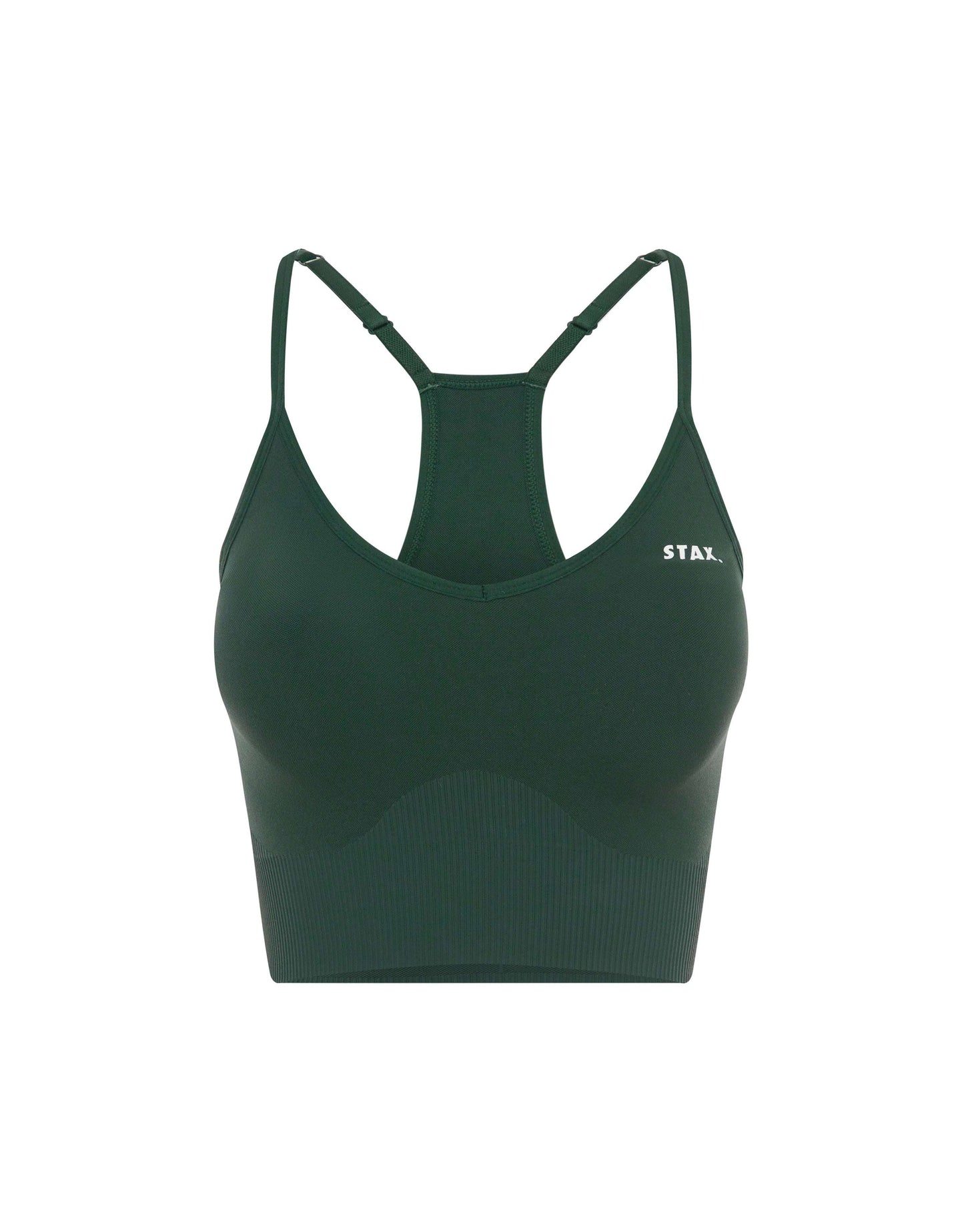 Premium Seamless Strappy Crop - Forest