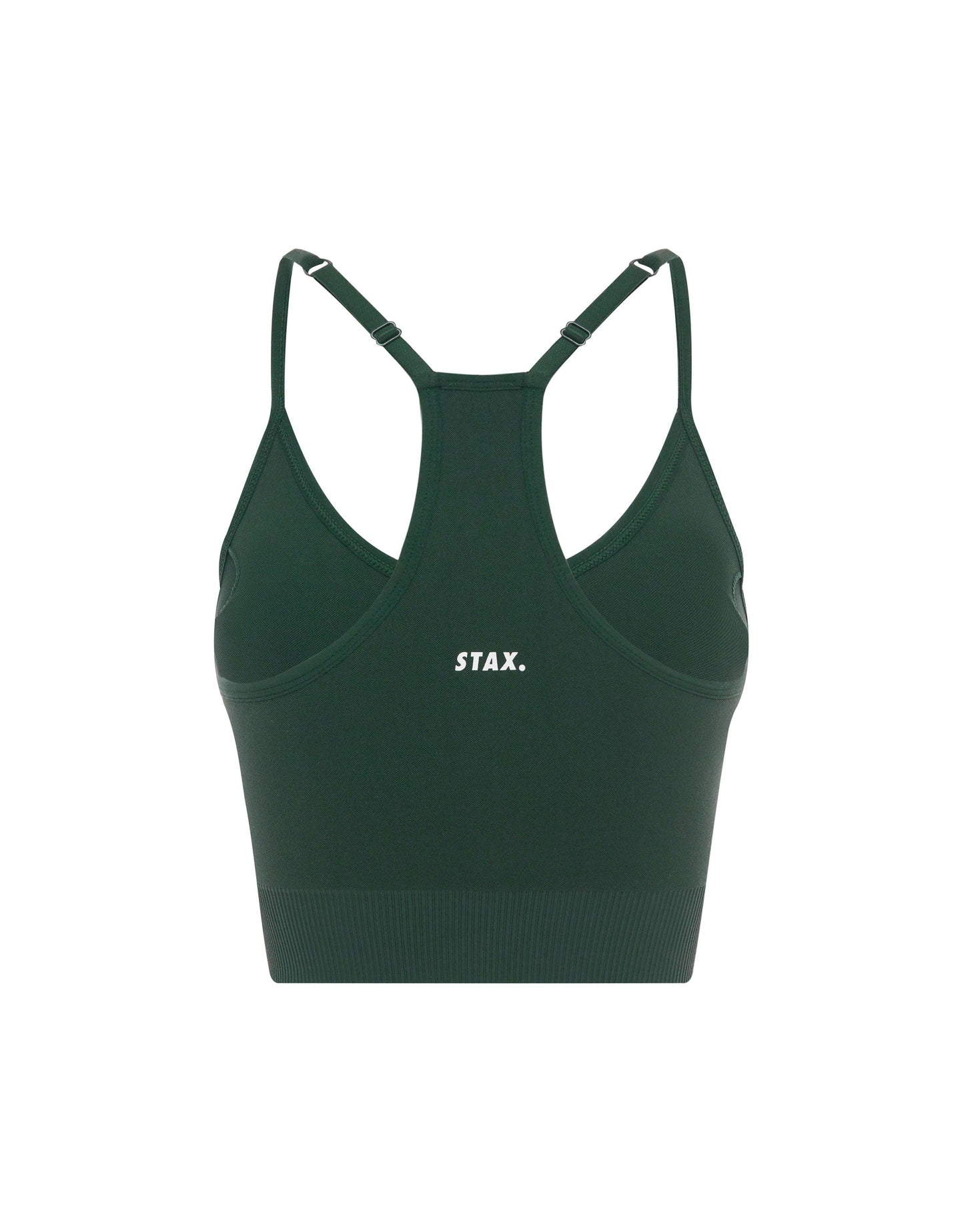 Premium Seamless Strappy Crop - Forest
