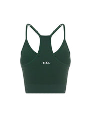 Premium Seamless Strappy Crop - Forest