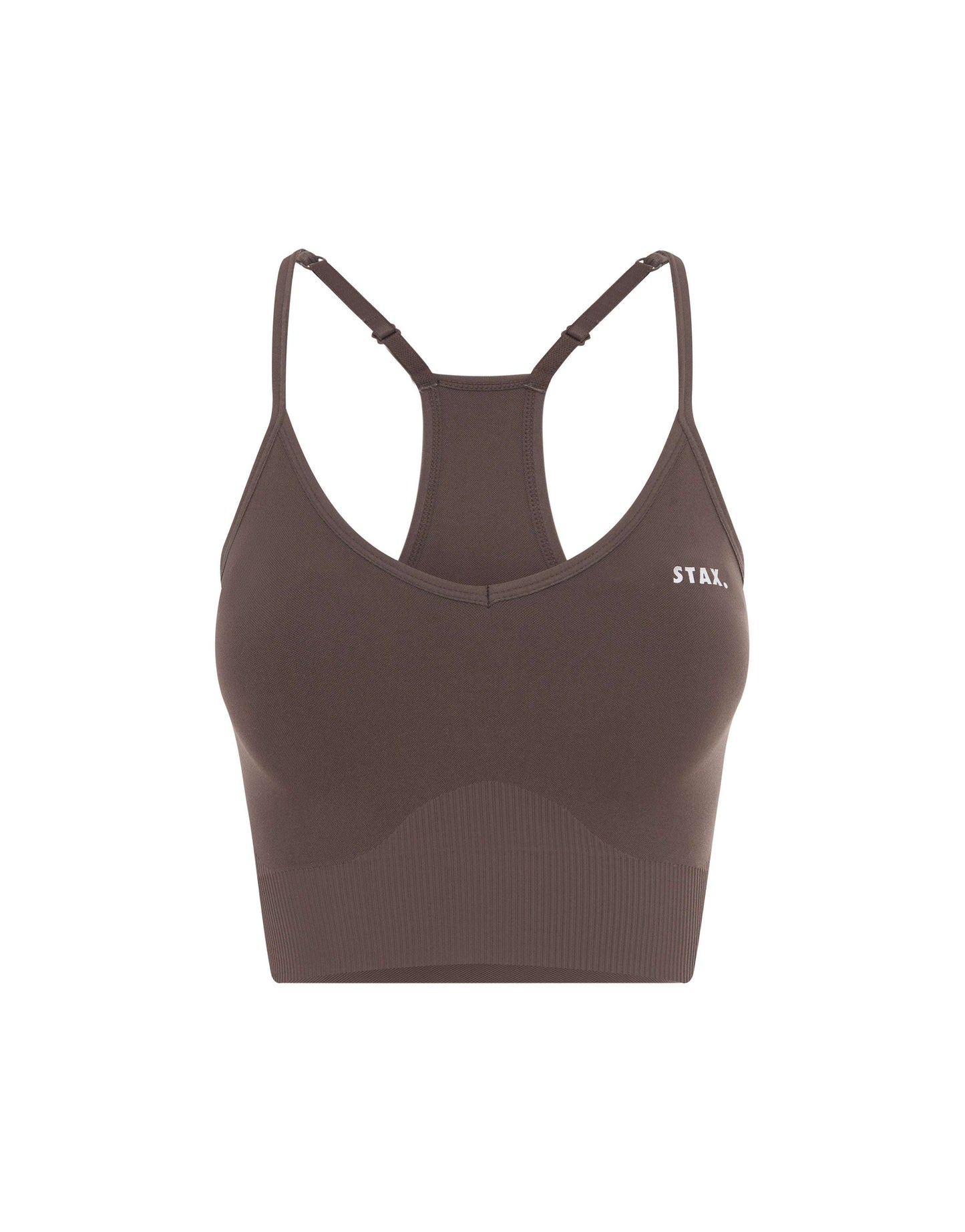 Premium Seamless Strappy Crop - Cedar