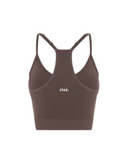 Premium Seamless Strappy Crop - Cedar