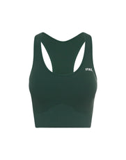 Premium Seamless Racer Crop - Forest
