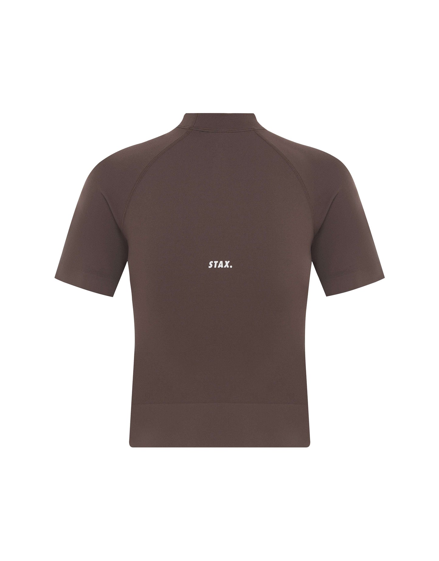 Premium Seamless High Neck Tee - Cedar