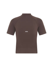 Premium Seamless High Neck Tee - Cedar