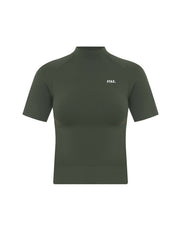 Premium Seamless High Neck Tee - Dovetail