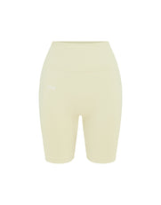 Premium Seamless Midi Bike Shorts - Vanilla Essence