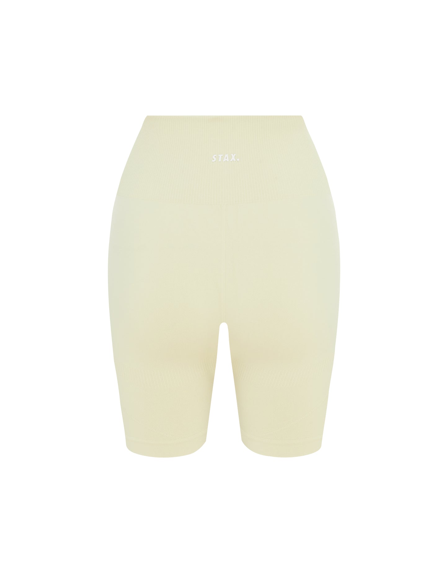 Premium Seamless Midi Bike Shorts - Vanilla Essence