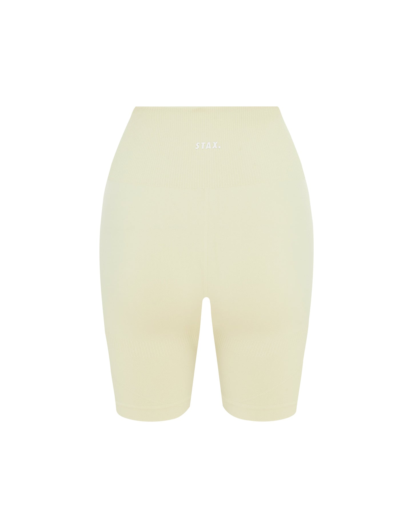 Premium Seamless Midi Bike Shorts - Vanilla Essence