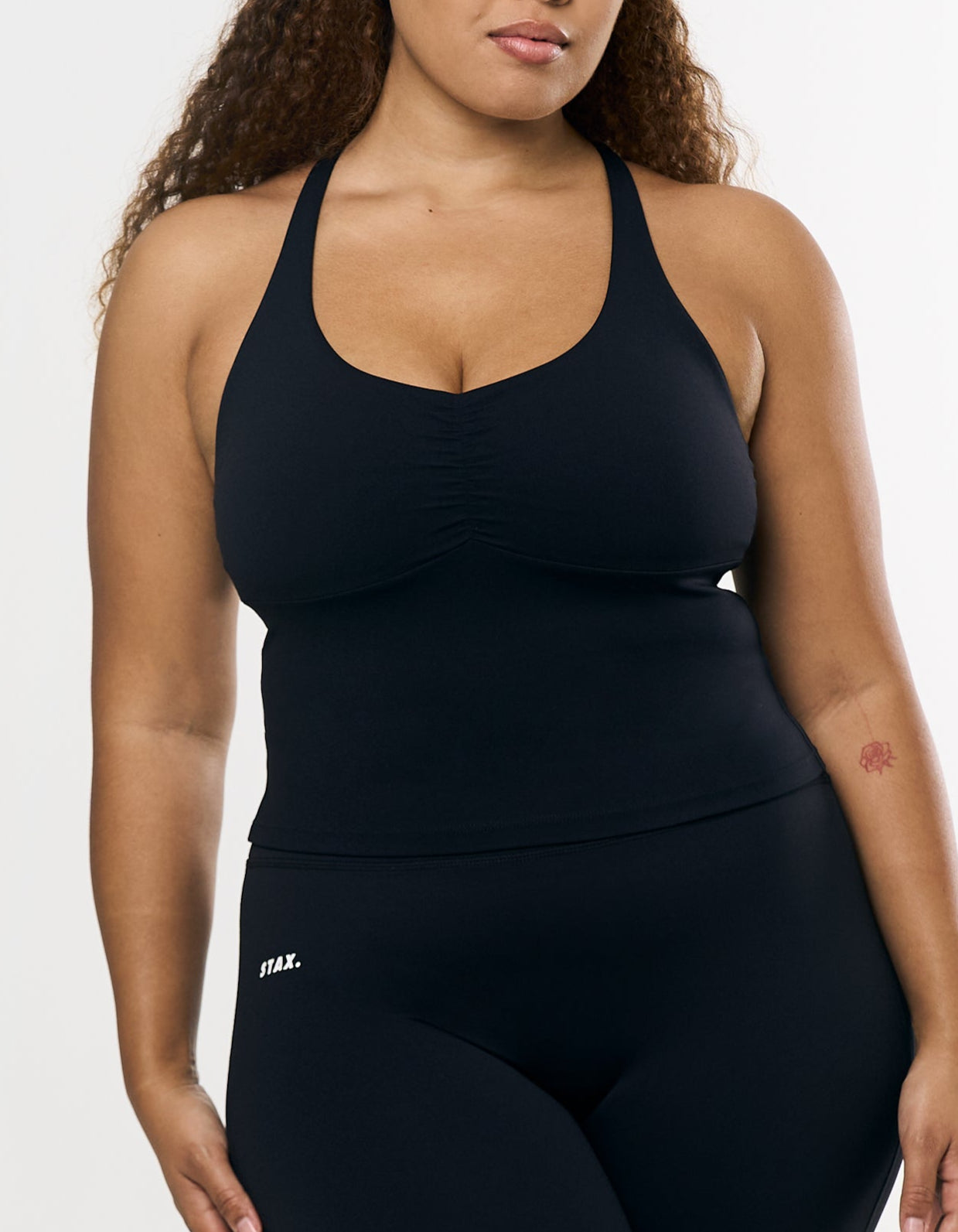 Ruched Tank Airlyte - Black
