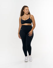 Ruched Crop Airlyte - Black