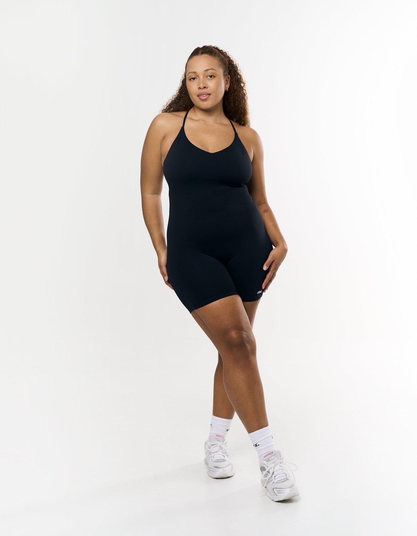 Low V Back Playsuit Airlyte - Black