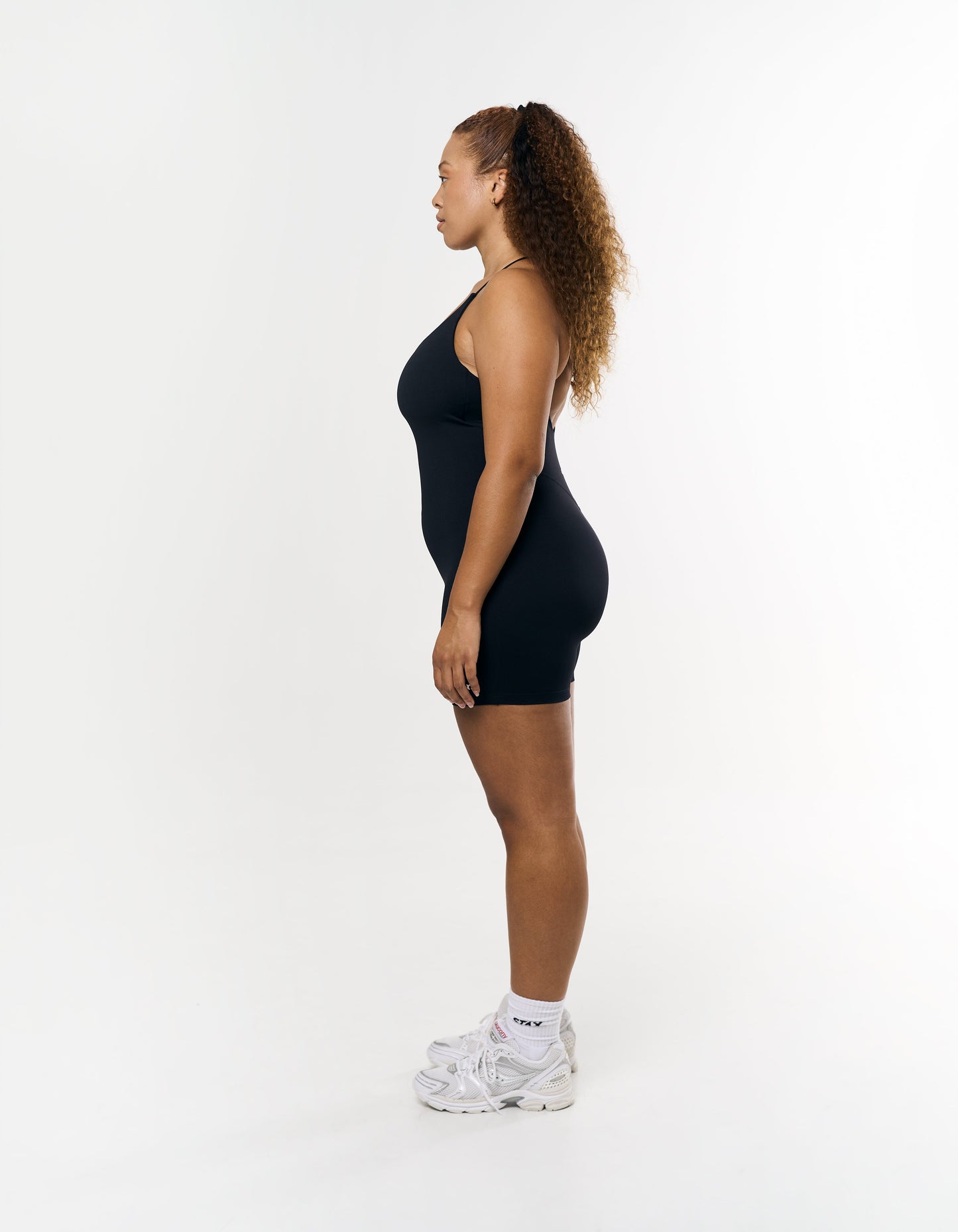 Low V Back Playsuit Airlyte - Black