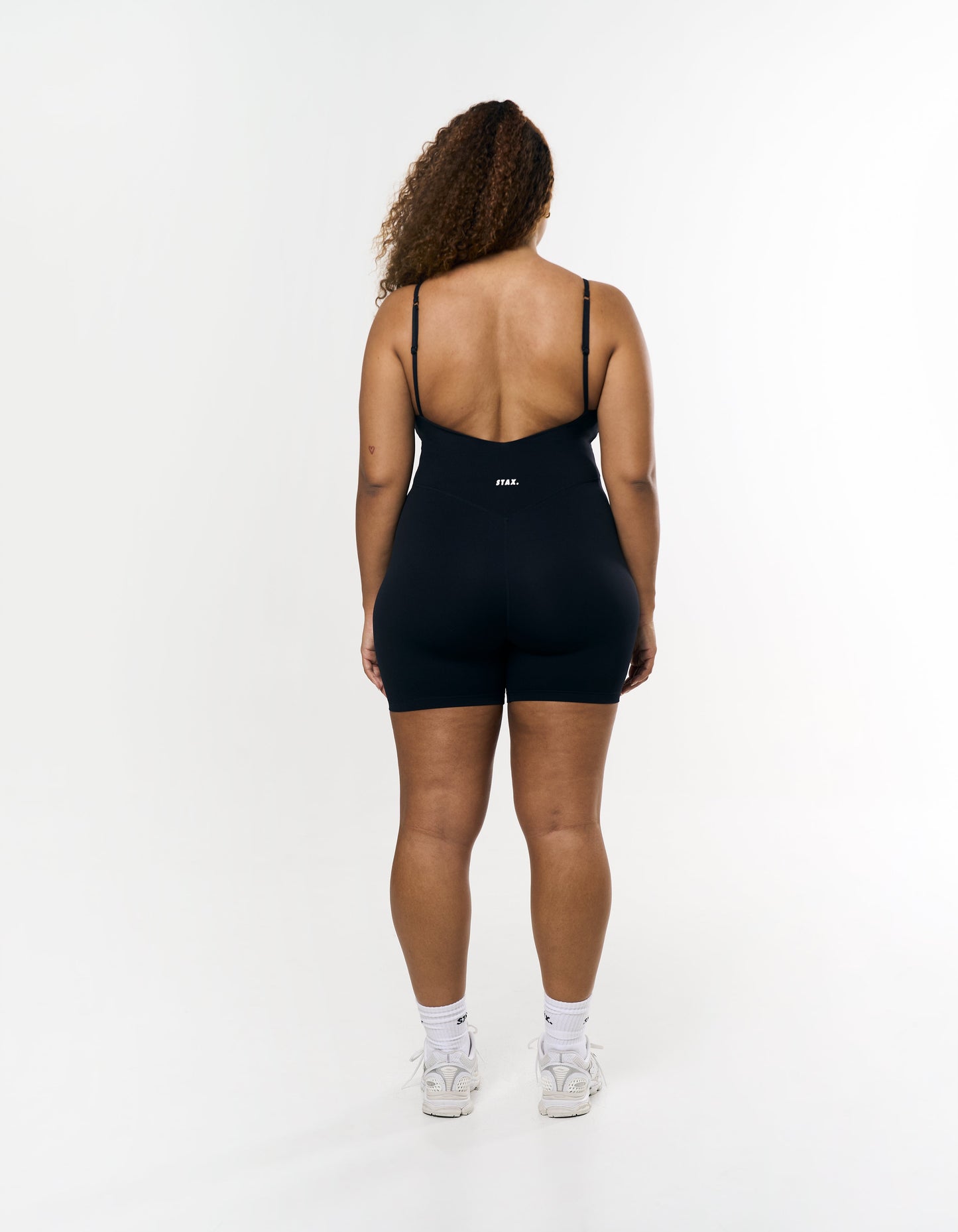 Low V Back Playsuit Airlyte - Black